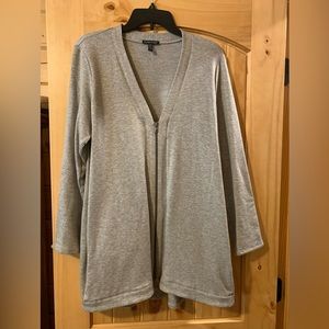 Eileen Fisher casual jacket - long sleeve, two pockets, zipper front.